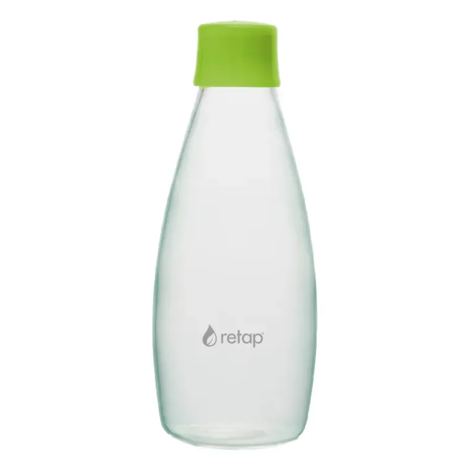 Bouteille en verre avec bouchon à vis Retap Go 08 80 cl, Forest green