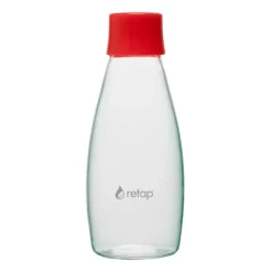 Bouteille en verre avec bouchon à vis Retap Go 05 50 cl, Red
