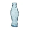Bouteille en verre Fish & Fish 85 cl, Light blue