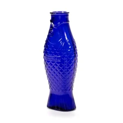 Bouteille en verre Fish & Fish 85 cl, Cobalt blue