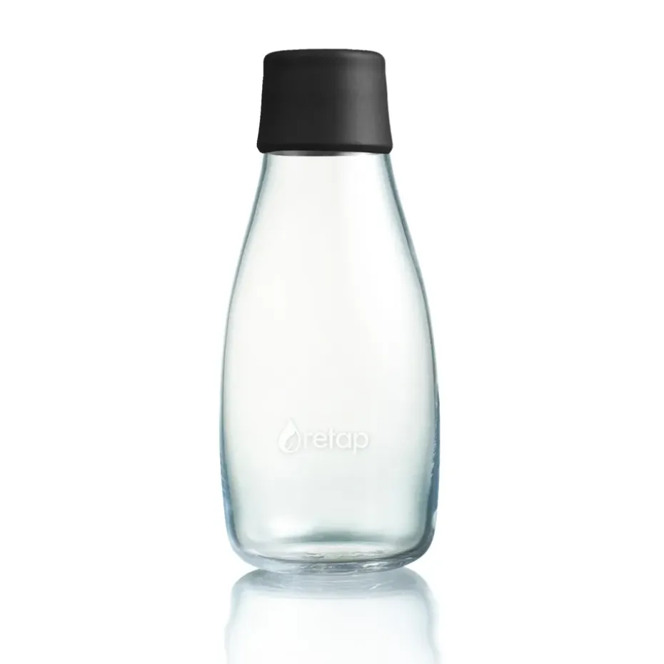 Bouteille en verre Retap 0,3 L, noir