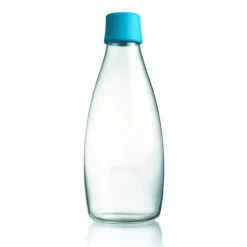 Bouteille en verre Retap 0,8 L, bleu clair