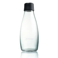 Bouteille en verre Retap 0,5 L, Noir