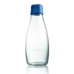 Bouteille en verre Retap 0,5 L, Bleu foncé