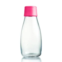 Bouteille en verre Retap 0,3 L, rose