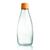 Bouteille en verre Retap 0,8 L, orange