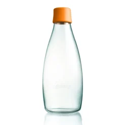 Bouteille en verre Retap 0,8 L, orange
