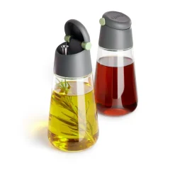 Bouteille huile/vinaigre Lékué lot de 2, Gris