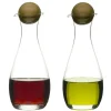 Bouteilles huile et vinaigre Nature, lot de 2