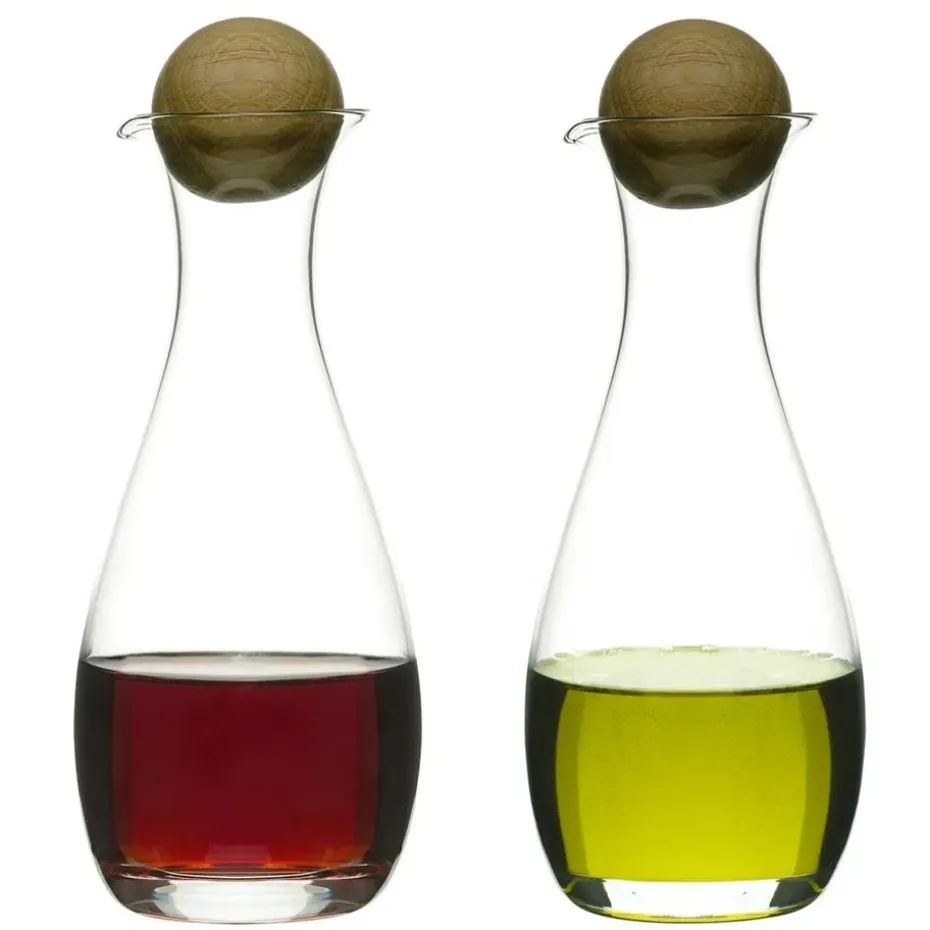 Bouteilles huile et vinaigre Nature, lot de 2