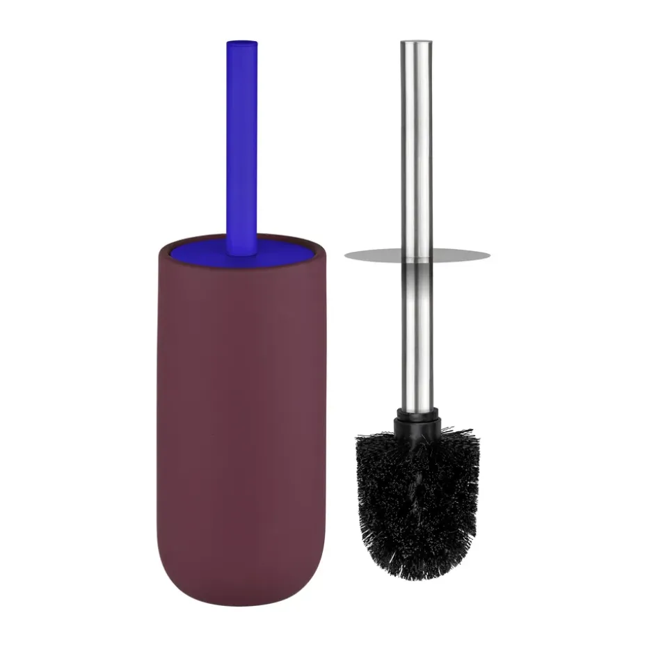 Brosse de toilettes Lotus Play, avec 2 têtes de brosse, Wine