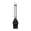 Brosse en silicone Steely Heirol, Noir-acier inoxydable