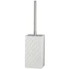 Brosse pour WC Portia, Blanc-argent