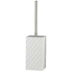 Brosse pour WC Portia, Blanc-argent