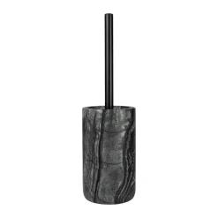 Brosse wc Marble 36 cm, Noir-gris
