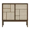 Buffet Air, Chêne foncé, 120x110 cm, avec pieds