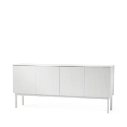 Buffet Beam, laqué blanc, structure blanche
