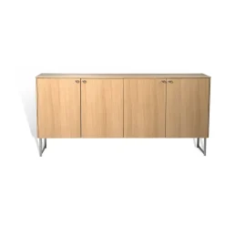 Buffet Deus 75 cm, Chêne laqué mat pigment blanc