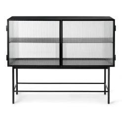 Buffet Haze, Black - verre ondulé