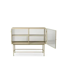 Buffet Haze, cashmere, verre ondulé