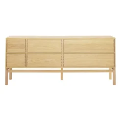 Buffet Hylte 6 tiroirs 172x73 cm, Chêne
