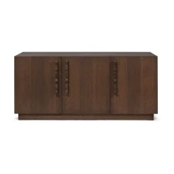 Buffet Unda 146x68x50 cm, Chêne teinté foncé