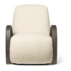 Buur lounge chair Nordic Bouclé, Blanc cassé
