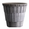 Cache-pot Atlas raw avec soucoupe, Gris, Ø14 cm
