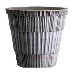 Cache-pot Atlas raw avec soucoupe, Gris, Ø14 cm
