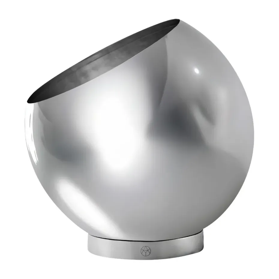 Cache-pot Globe Ø30 cm, Argent