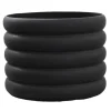 Cache-pot Mud noir, Grand, Ø 20 cm