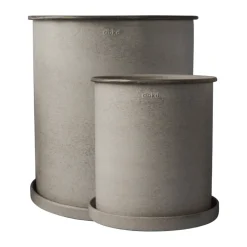 Cache-pot Plant pot, large, lot de 2, Beige