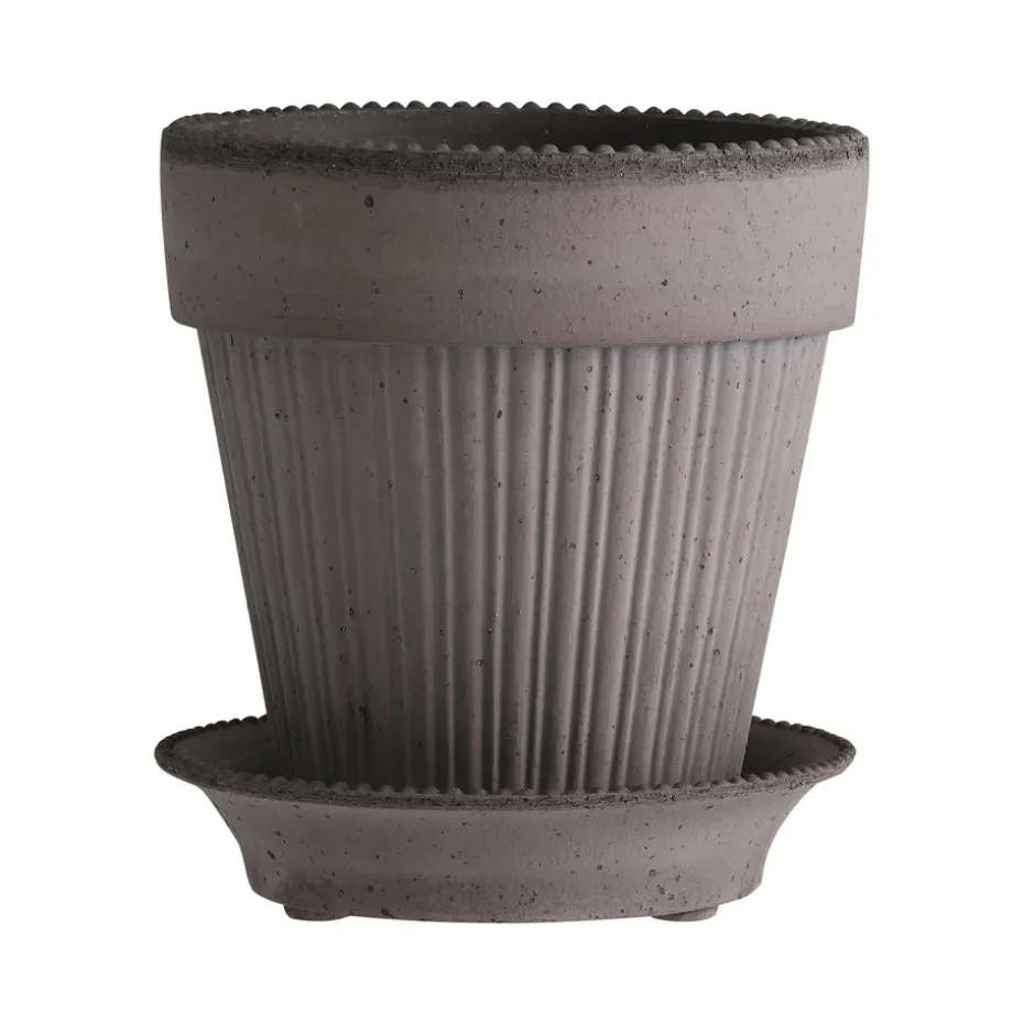 Cache-pot Simona 14 cm, Gris