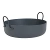 Cache-pot Tivoli Ø50 cm bas, gris foncé