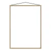 Cadre en chêne Moebe 50x70 cm, Transparent, Bois, Noir