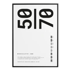 Cadre Paper Collective plexiglass-noir, 50x70 cm
