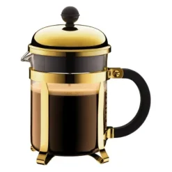 Cafetière à piston dorée Chambord, 4 tasses