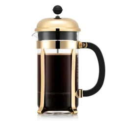 Cafetière à piston dorée Chambord, 8 tasses