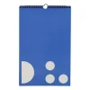 Calendrier mensuel Design Letters, Bleu cobalt