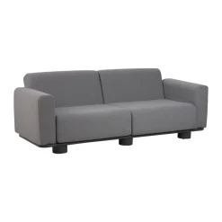 Canapé Bolster, Anthracite-teddy grey, 2,5 places