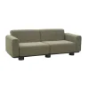 Canapé Bolster, Anthracite-teddy verde, 2,5 places