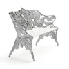 Canapé Classic, Pin blanc laqué, support en aluminium brut