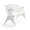 Canapé Classic, Pin blanc laqué, support blanc