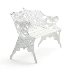 Canapé Classic, Pin blanc laqué, support blanc