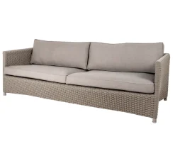 Canapé Diamond 3 places soft rope, Cane-Line Natté taupe