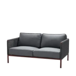 Canapé Encore 2 places, Cane-Line airtouch bordeaux/Dark grey