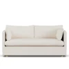 Canapé Linnevik, Caleido Beige 9600-chêne blanchi à l’huile, 2 places, avec jupe