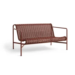 Canapé lounge Palissade Cord, Iron red