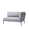 Canapé modulaire Conic, Light grey-gauche-incl. coussins