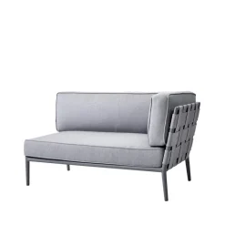 Canapé modulaire Conic, Light grey-gauche-incl. coussins